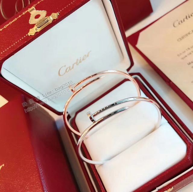 Cartier首飾 卡地亞專櫃新款 細膩細版 釘子手鐲  zgk1446
